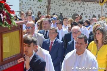 Telde rinde pleitesía a San Miguel en Valsequillo (Foto Francisco Javier Santana y TA)